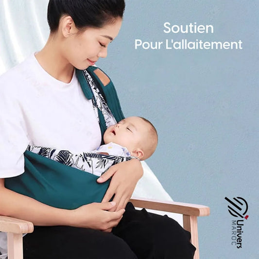 🔥PROMOTION 37% OFF - Écharpe Porte Bébé En Tissu De Maille Réglable À Double Usage, Avec Couverture Pour Allaitement.👼 - Univers Maroc