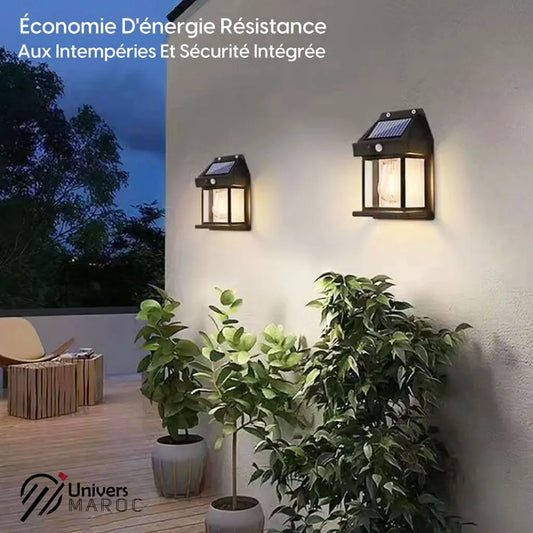 🔥PROMOTION 50% OFF - Lampe Led À Plaque Rechargeable En Énergie Solaire Étanche Avec Détecteur De Mouvement. - Univers Maroc