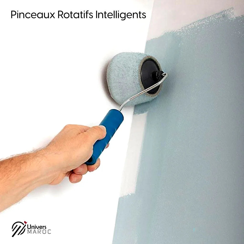 Ensemble de Rouleau de Peinture anti goutte Rechargeable avec Réservoir Et Manche Extensible - Univers Maroc