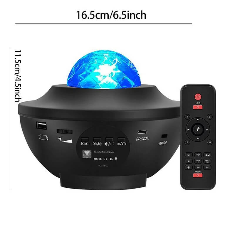 Projecteur Galaxie LED – Ambiance Ciel Étoilé avec Haut-Parleur & Télécommande - Univers Maroc