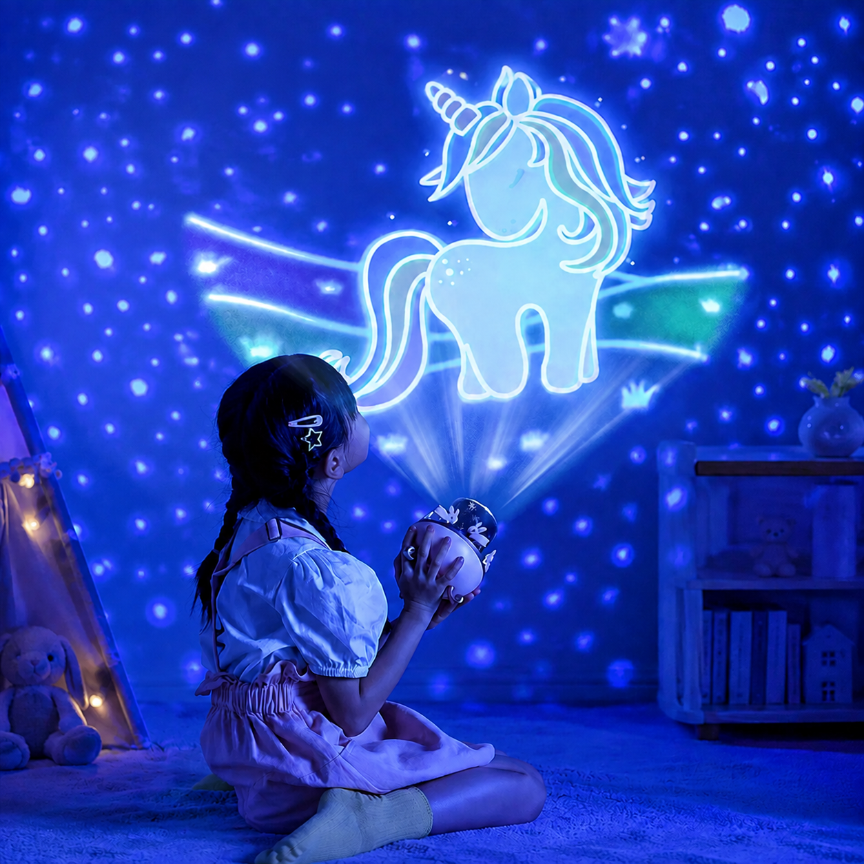Lampe Projecteur Décorative – Veilleuse Ciel Étoilé Univers Maroc