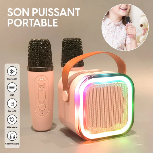 Karaoké Portable Sans Fil avec 2 Micros – Ambiance Partout ! - Univers Maroc