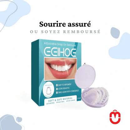 Kit Dentier Snap-On Ajustable – Correction Dents & Sourire Parfait - Univers Maroc