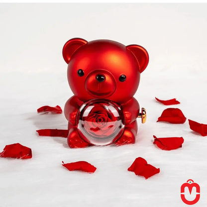 Coffret Cadeau Femme : Ours Éternel et Collier Cristal - Univers Maroc