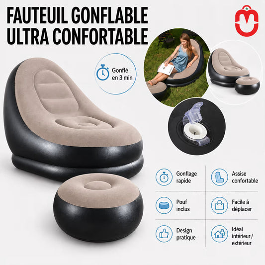 Fauteuil Gonflable Intex Ultra Lounge en Forme d'Œuf - Confort et Élégance pour Votre Détente Univers Maroc