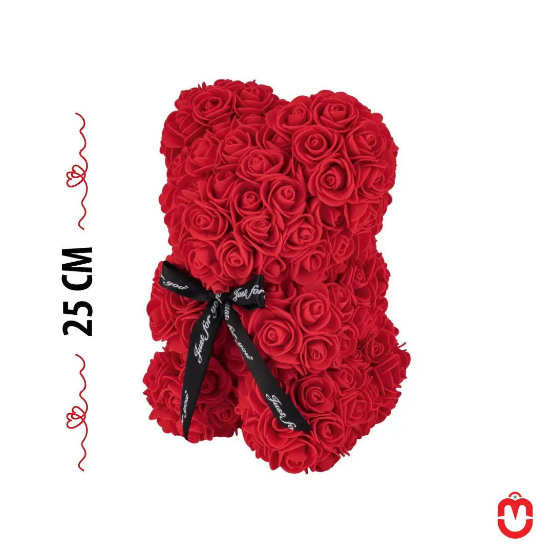 Pack Cadeau Premium : 🎁 Ours en Roses + Lampe Rose sous Cloche 🎀 - Univers Maroc