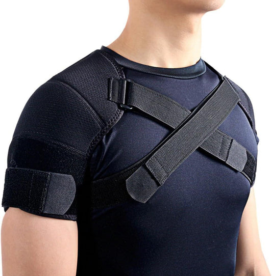 Unisex Double Shoulder Support Brace Adjustable