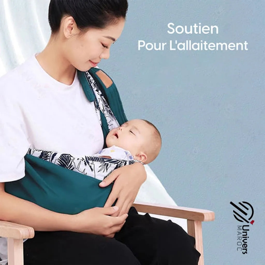 🔥PROMOTION 37% OFF - Écharpe Porte Bébé En Tissu De Maille Réglable À Double Usage, Avec Couverture Pour Allaitement.👼 - Univers Maroc