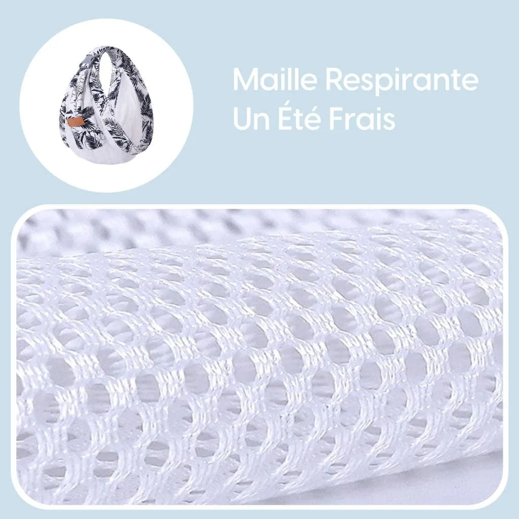 🔥PROMOTION 37% OFF - Écharpe Porte Bébé En Tissu De Maille Réglable À Double Usage, Avec Couverture Pour Allaitement.👼 - Univers Maroc