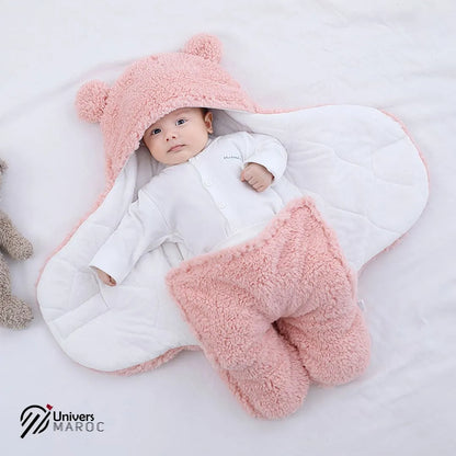 🔥PROMOTION 20% OFF - Couverture À Capuche Pour Bébé En Coton Doux 👼 - Univers Maroc