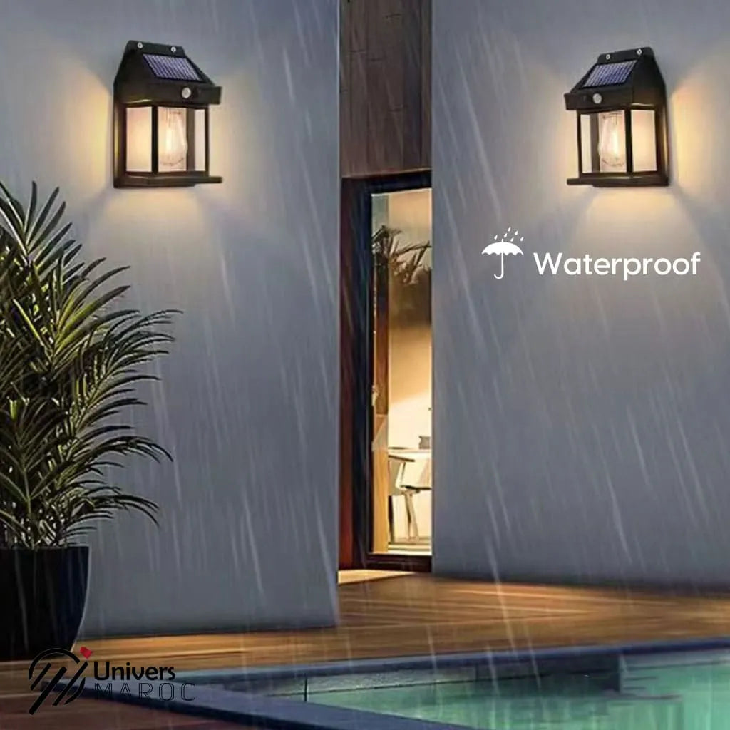 🔥PROMOTION 50% OFF - Lampe Led À Plaque Rechargeable En Énergie Solaire Étanche Avec Détecteur De Mouvement. - Univers Maroc