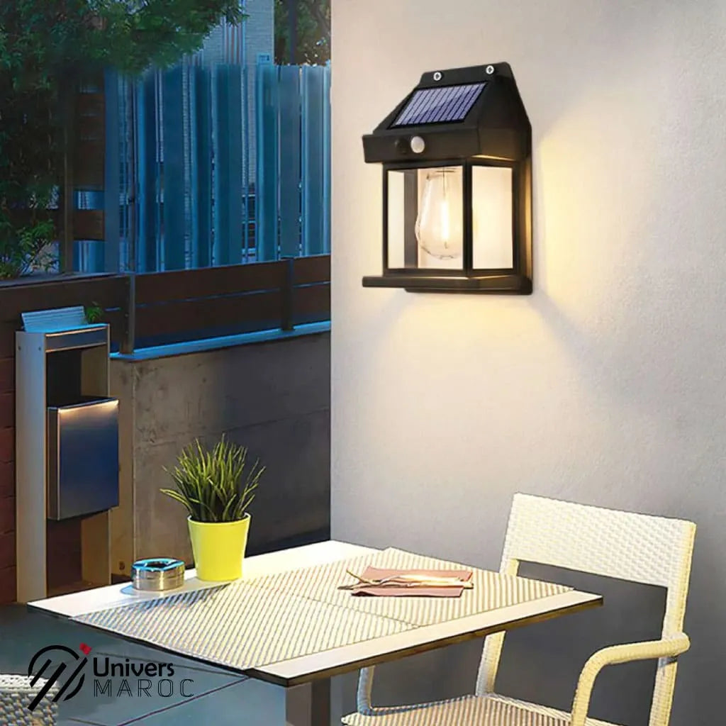 🔥PROMOTION 50% OFF - Lampe Led À Plaque Rechargeable En Énergie Solaire Étanche Avec Détecteur De Mouvement. - Univers Maroc