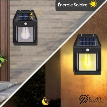 🔥PROMOTION 50% OFF - Lampe Led À Plaque Rechargeable En Énergie Solaire Étanche Avec Détecteur De Mouvement. - Univers Maroc