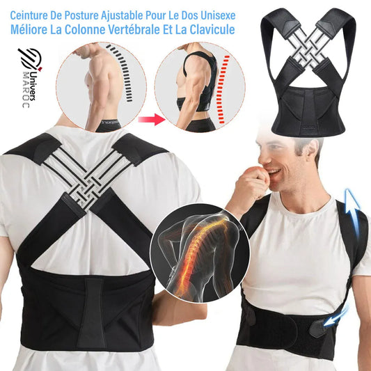 Correcteur De Posture Pour Attelle Dorsale Réglable Hommes Et Femmes - Univers Maroc