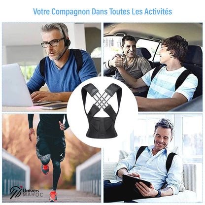 Correcteur De Posture Pour Attelle Dorsale Réglable Hommes Et Femmes - Univers Maroc