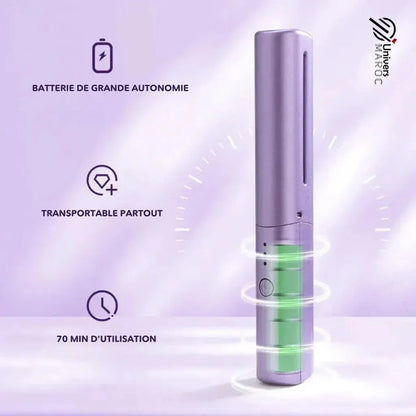 🔥PROMOTION 44% OFF - Brosse À Lisser Les Cheveux Sans Fil Rechargeable - Univers Maroc