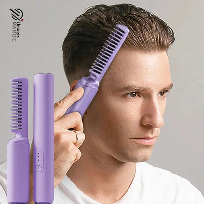 🔥PROMOTION 44% OFF - Brosse À Lisser Les Cheveux Sans Fil Rechargeable - Univers Maroc