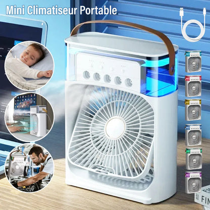 Climatiseur Portable 3-en-1 – Fraîcheur Instantanée à La Maison Comme Au Bureau - Univers Maroc