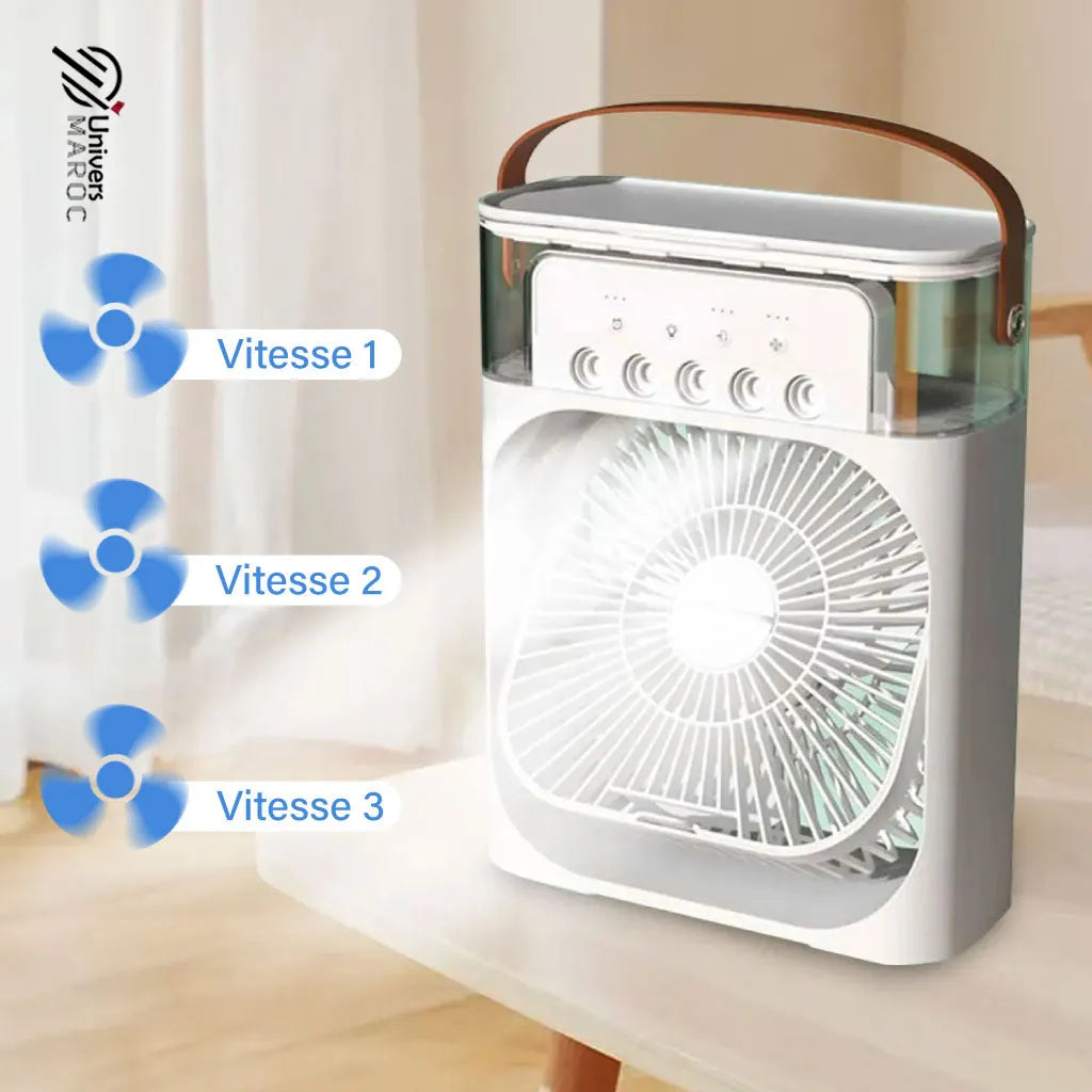 Climatiseur Portable 3-en-1 – Fraîcheur Instantanée à La Maison Comme Au Bureau - Univers Maroc
