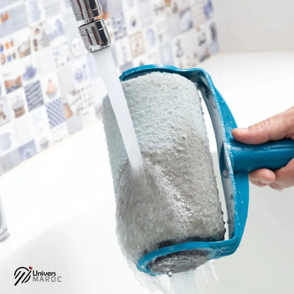 Ensemble de Rouleau de Peinture anti goutte Rechargeable avec Réservoir Et Manche Extensible - Univers Maroc