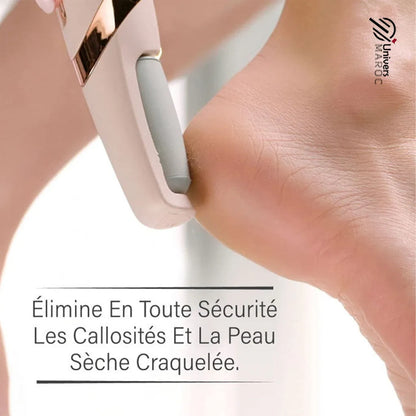 Lime À Pied Électrique Pour Nettoyage De La Peau Dure Et Morte De Talons Et Ongles À 2 Rouleau - Univers Maroc
