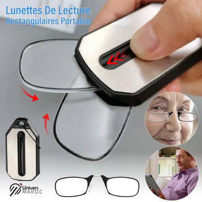 Lunettes De Lecture Rectangulaires Portable. - Univers Maroc