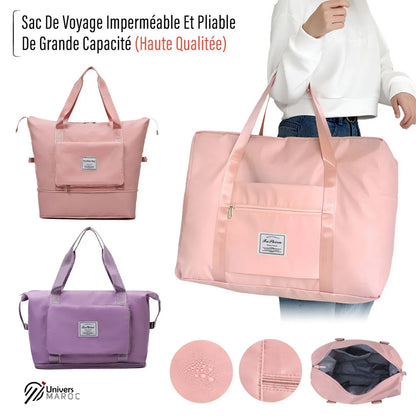 Sac De Voyage Ultime Imperméable Et Pliable De Grande Capacité Avec Poche - Univers Maroc