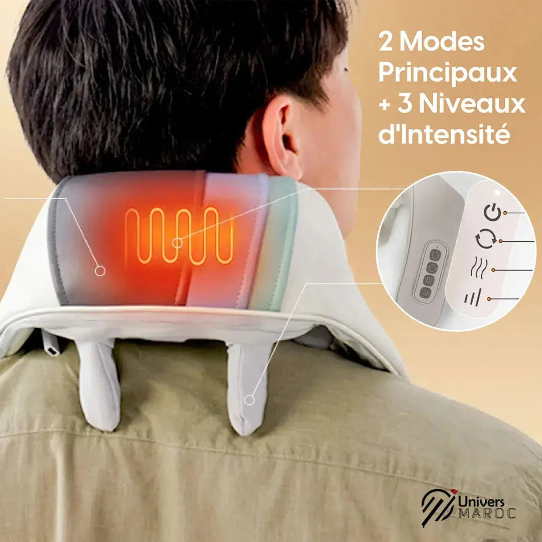 Masseur Pour Le Cou Et Les Épaules Pour Soulager La Douleur. - Univers Maroc