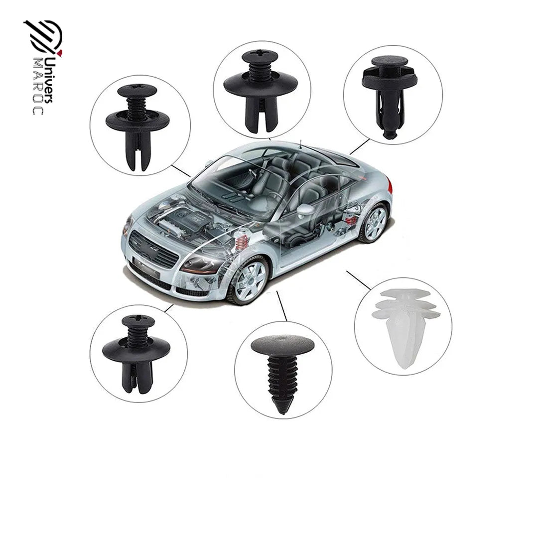 Kit De Fixation Pour Panneau De Garniture pare-choc Et Carrosserie De Voiture - Univers Maroc
