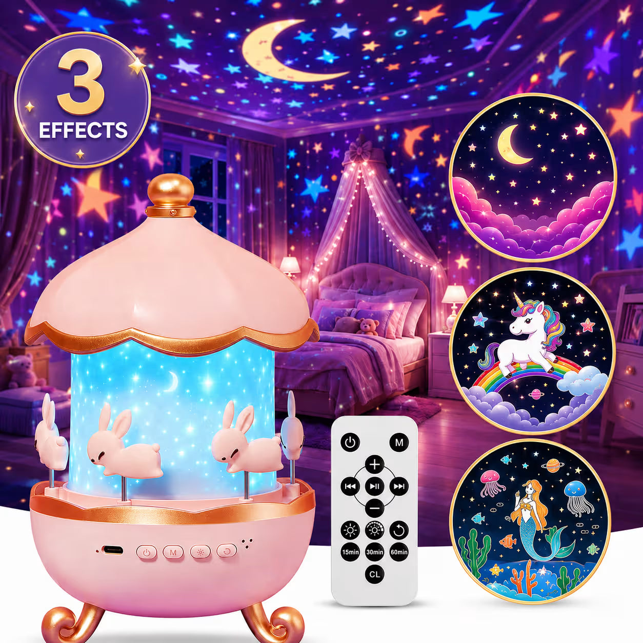 Lampe Projecteur Décorative – Veilleuse Ciel Étoilé Univers Maroc