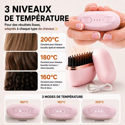 Brosse Lissante Chauffante Portable Univers Maroc