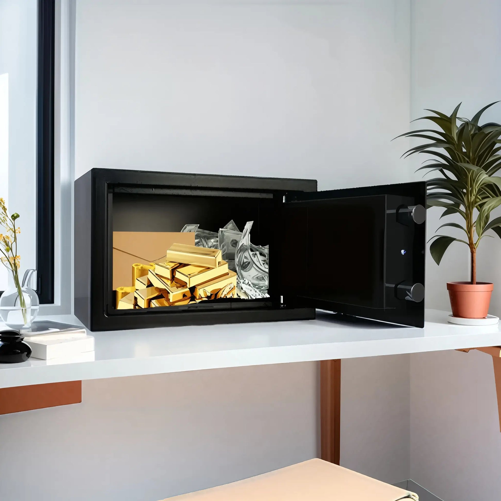 Coffre Fort électronique Avec des clés de sécurité 35x25x25cm - Univers Maroc