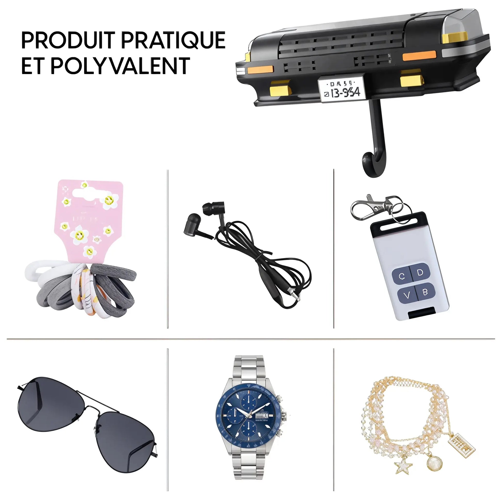 Porte-Clés Mural Voiture Rétro avec Phares LED – Décoration Vintage et Pratique - Univers Maroc