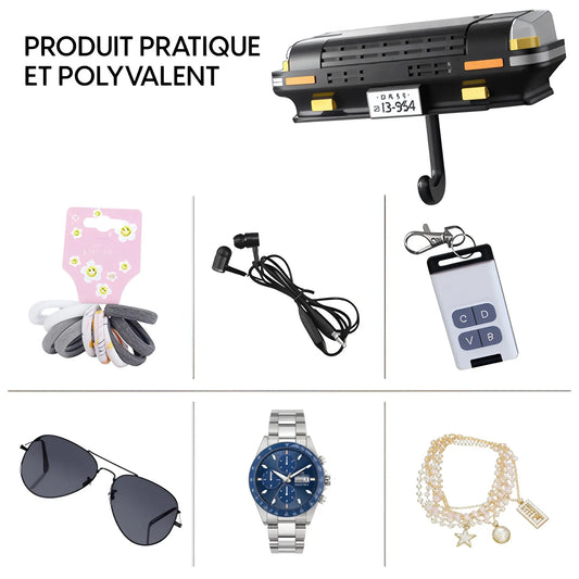 Porte-Clés Mural Voiture Rétro avec Phares LED – Décoration Vintage et Pratique - Univers Maroc