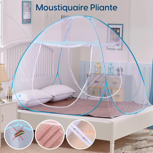 Tente Anti-moustique Pliable Et Portable Pour Lit Single Et Duo, Camping, Et Voyage. 🎪 - Univers Maroc