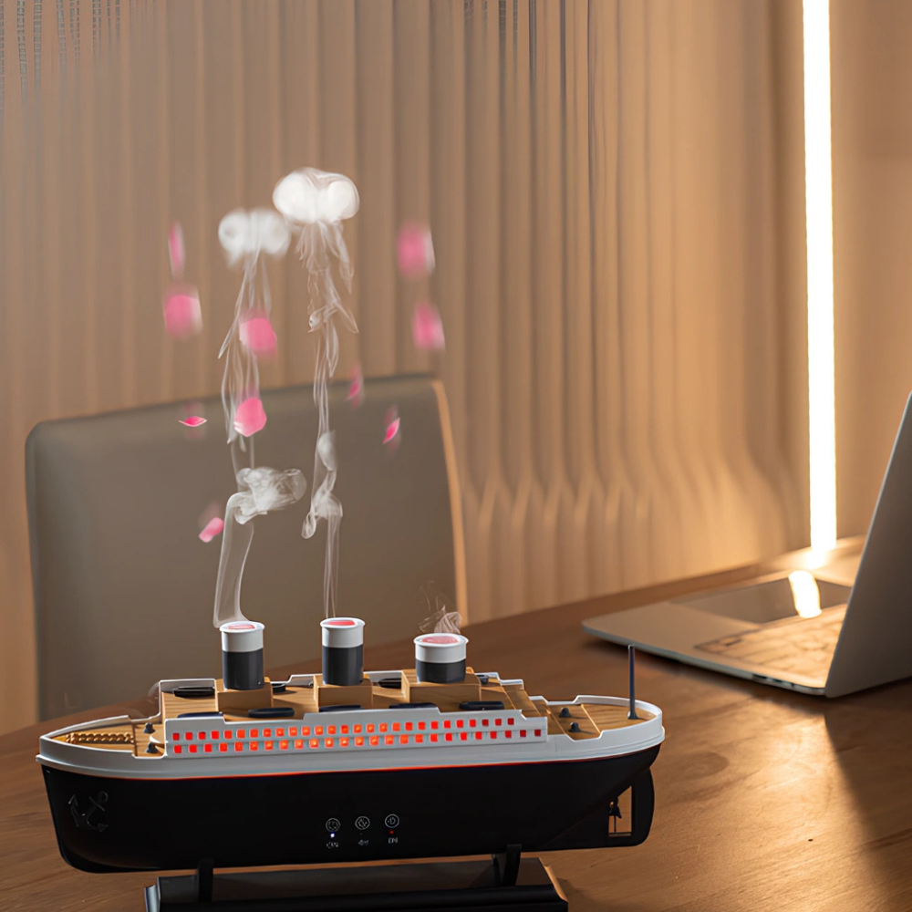 Humidificateur Titanic – Diffuseur d’Air Design avec Brume Relaxante - Univers Maroc