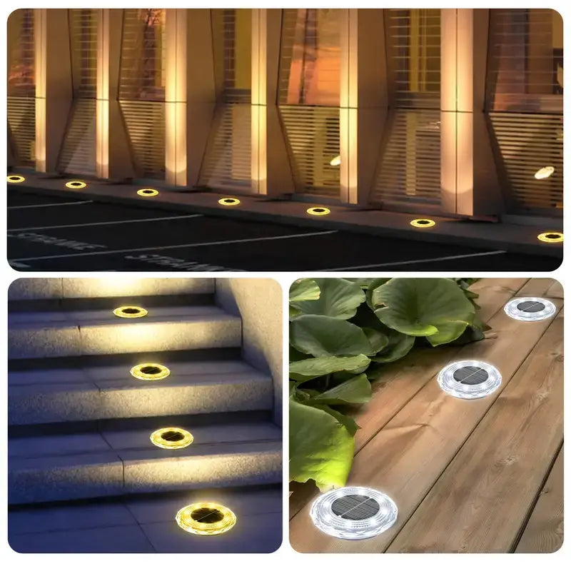 Lampes Solaires à Disque – Éclairage LED Extérieur Automatique & Élégant - Univers Maroc