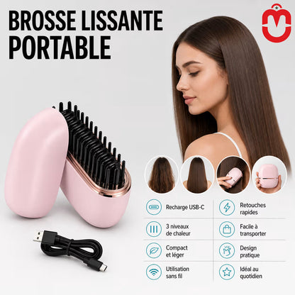 Brosse Lissante Chauffante Portable Univers Maroc
