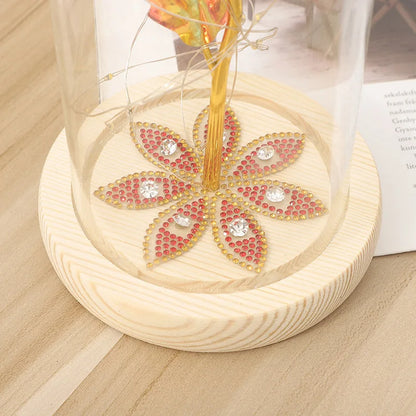 Rose Éternelle sous Cloche LED – Un Cadeau Magique & Intemporel