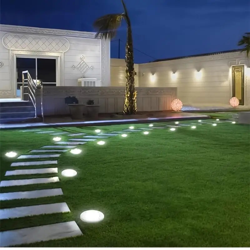 Lampes Solaires à Disque – Éclairage LED Extérieur Automatique & Élégant - Univers Maroc
