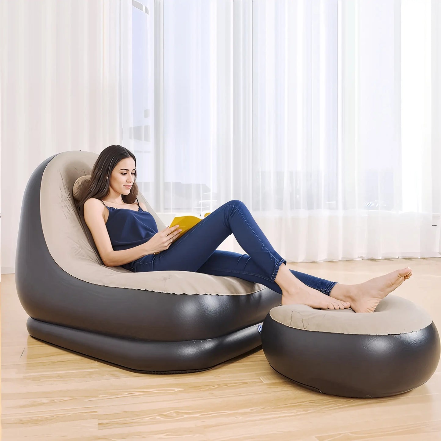 Fauteuil Gonflable Intex Ultra Lounge en Forme d'Œuf - Confort et Élégance pour Votre Détente - Univers Maroc
