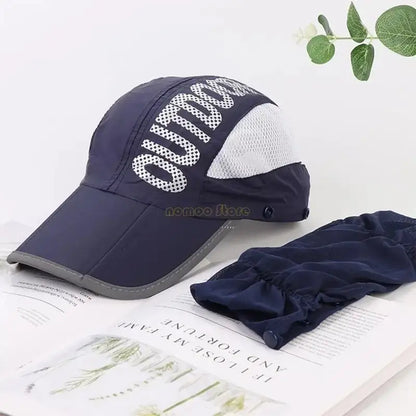 Casquette de Baseball Unisexe à Séchage Rapide – Chapeau de Pêche Outdoor d'Été Style Coréen pour Hommes et Femmes avec Pare-Soleil 🌞🎣 - Univers Maroc