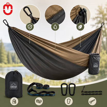 Hamac de Voyage 2 en 1 avec Moustiquaire – Léger, Compact et Facile à Installer Univers Maroc
