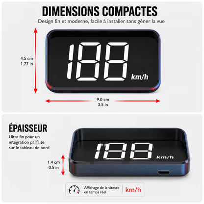 Head-Up Display HUD pour Voiture – Affichage de Vitesse Digital Univers Maroc